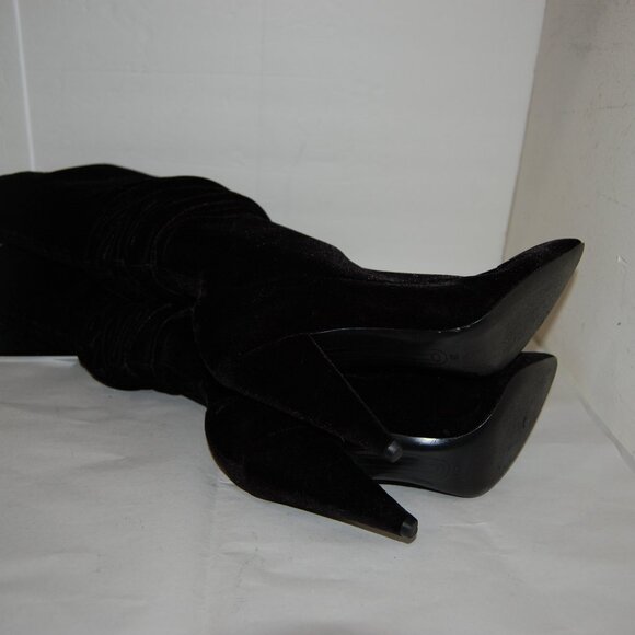 39/8.5 Stella Luna Stretch Velvet Leather Over Knee High Heels Thigh Hight Boots - Picture 7 of 11